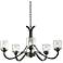 Aubrey 33 3/4" Wide Dark Smoke Chandelier w/ Water Glass