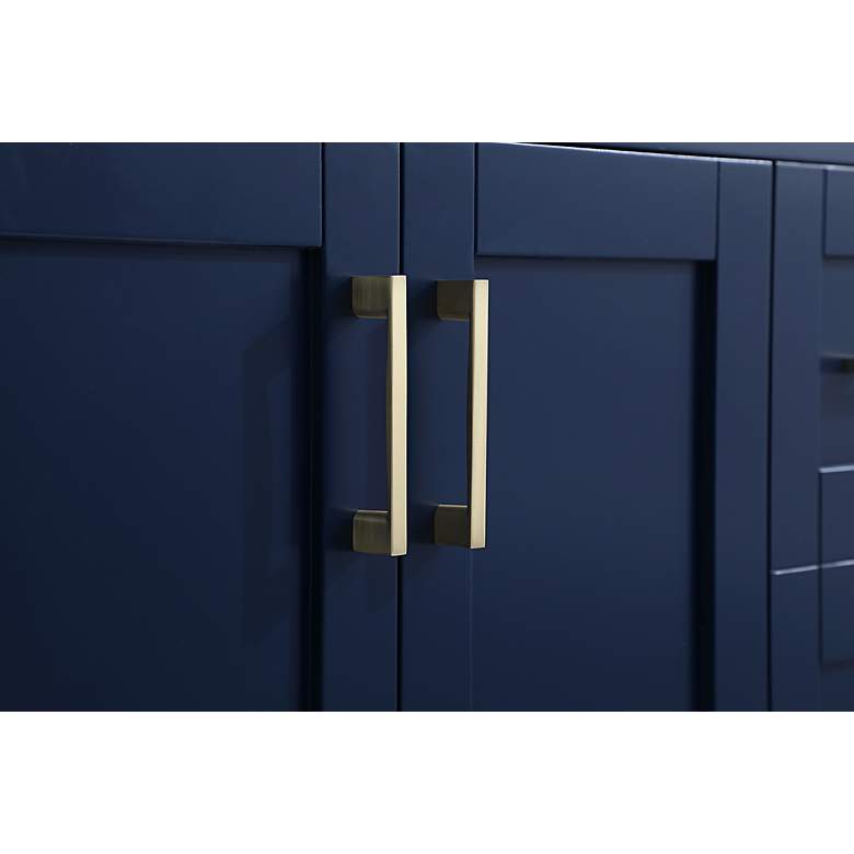 Image 6 Aubrey 36" Wide Blue 3-Door Single Sink Bathroom Vanity more views