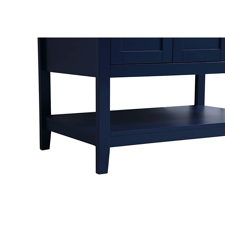 Image 7 Aubrey 36" Wide Blue 3-Door Single Sink Bathroom Vanity more views