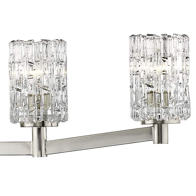 Image 4 Aubrey 40 3/4" Wide Brushed Nickel 5-Light Bath Light more views