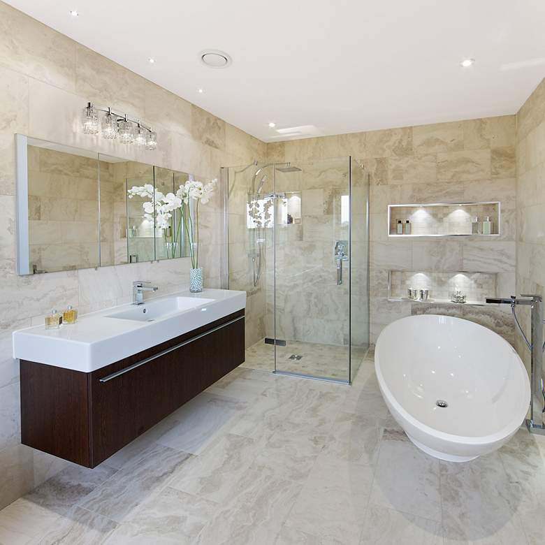 Image 4 Aubrey 40 3/4" Wide Chrome 5-Light Vanity Bath Light more views