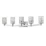 6_Aubrey 40 3/4" Wide Chrome 5-Light Vanity Bath Light more views