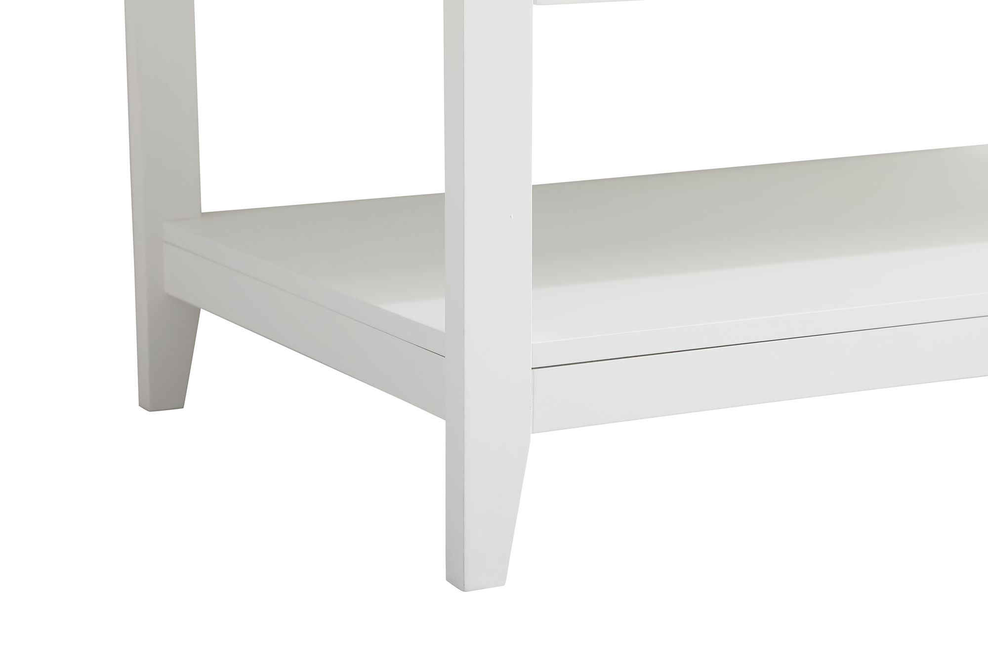 Image 6 Aubrey 42" Wide White 3-Door Single Sink Bathroom Vanity more views