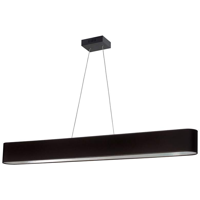 Image 1 Aubrey 51" Wide Horizontal Oval Matte Black 30W Pendant