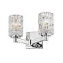 5_Aubrey 9 1/4" High Chrome 2-Light Wall Sconce more views