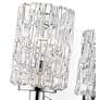 5_Aubrey 9 1/4" High Chrome Clear Glass Wall Sconce more views