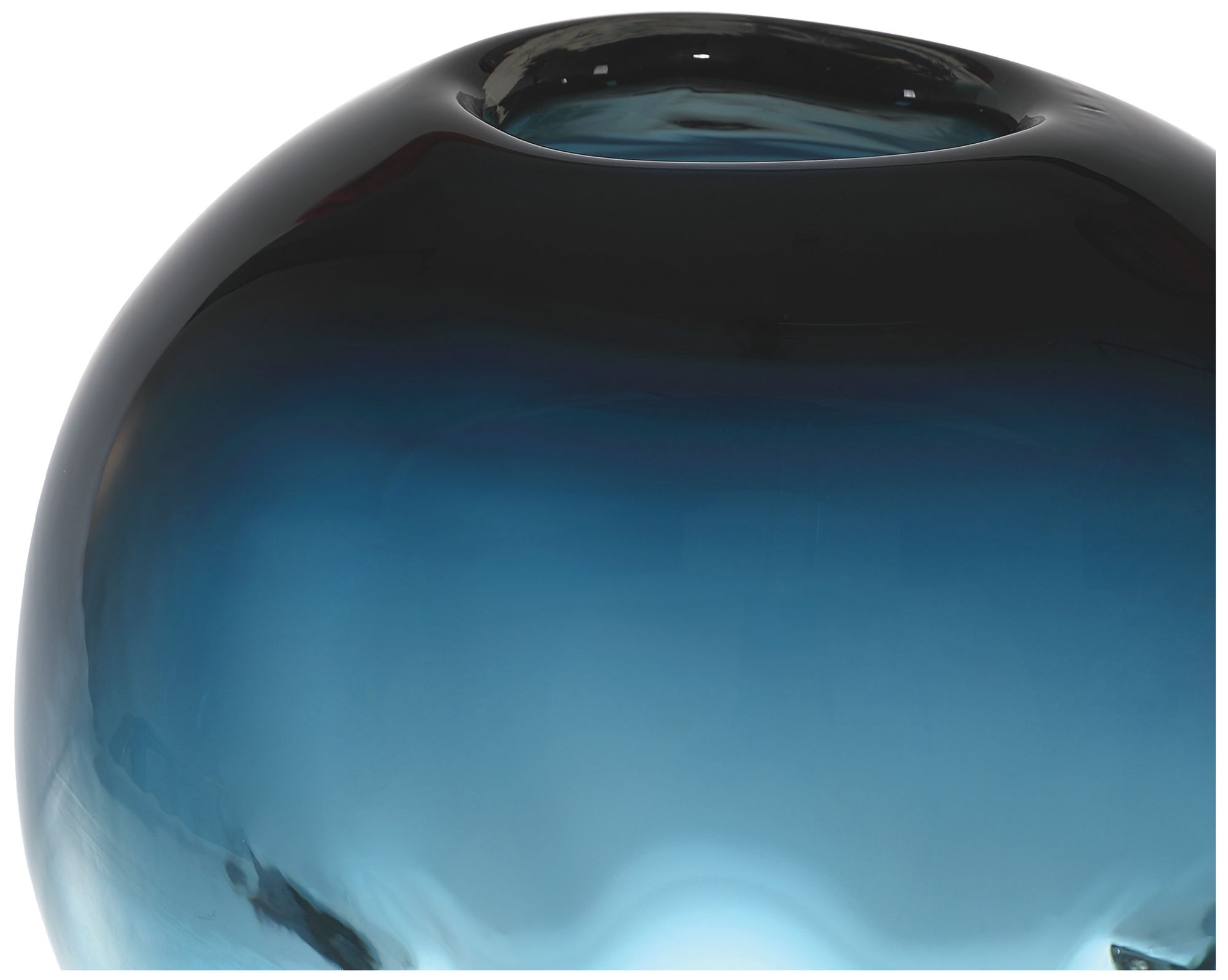 Image 2 Aubrey Blue Orb Vase more views