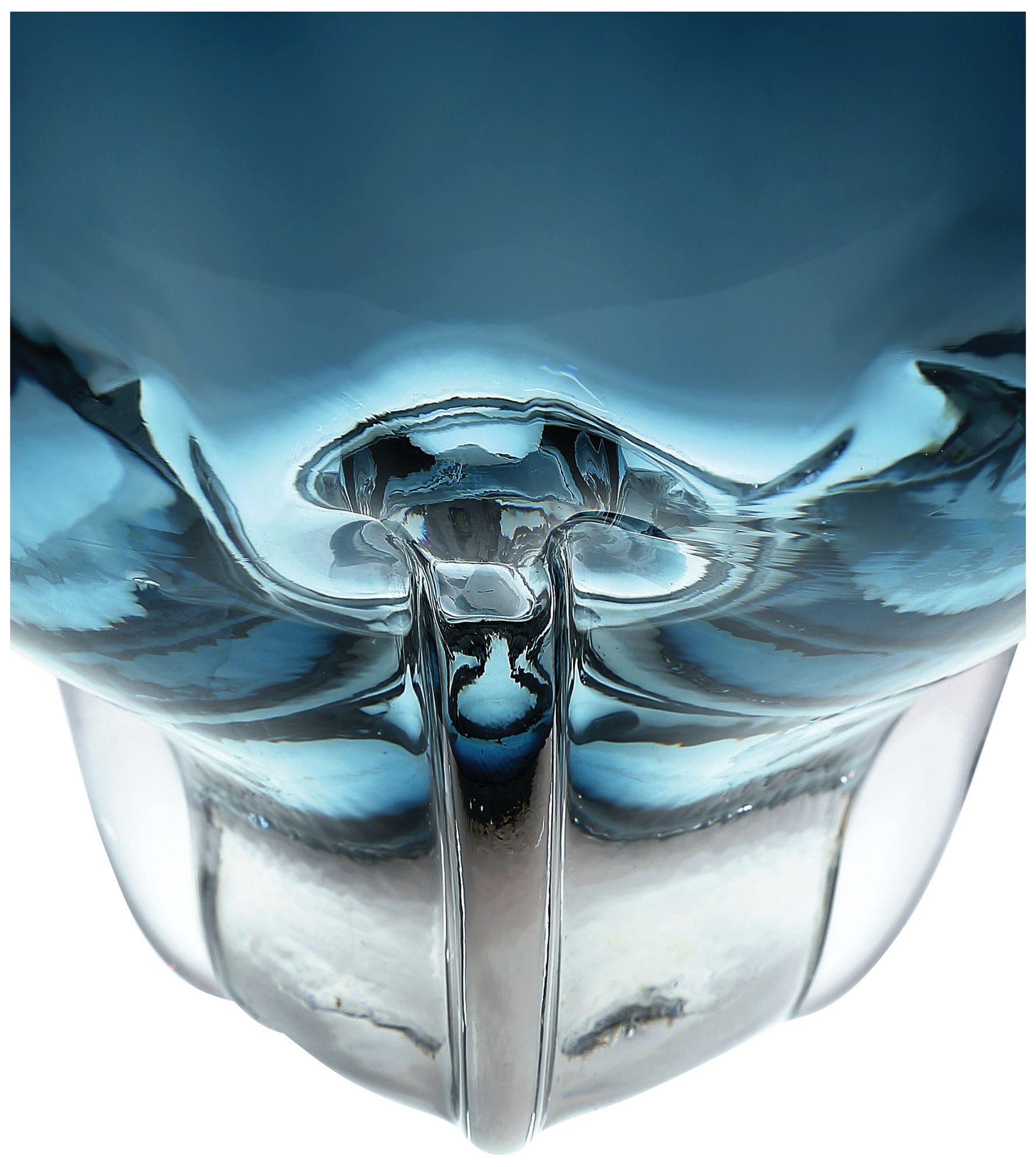Image 4 Aubrey Blue Orb Vase more views