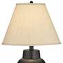 Auburn Hammered Bronze Table Lamp with Table Top Dimmer