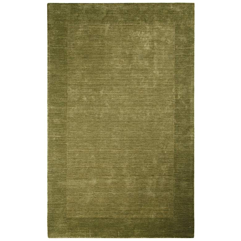 Image 1 Auckland Collection 5&#39;x8&#39; Fern Green Wool Area Rug