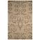 Auckland Collection Desert Damask Wool Area Rug