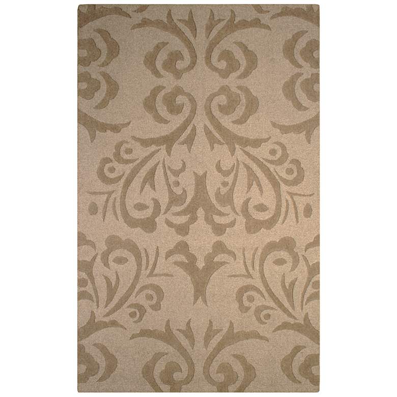 Image 1 Auckland Collection Desert Damask Wool Area Rug