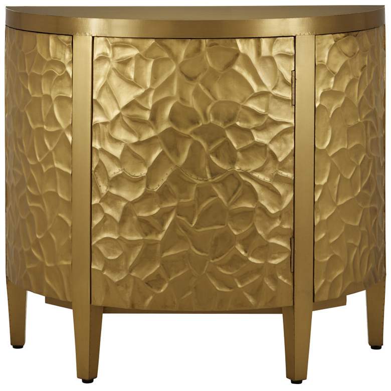 Image 1 Auden Brass Demi-Lune Cabinet