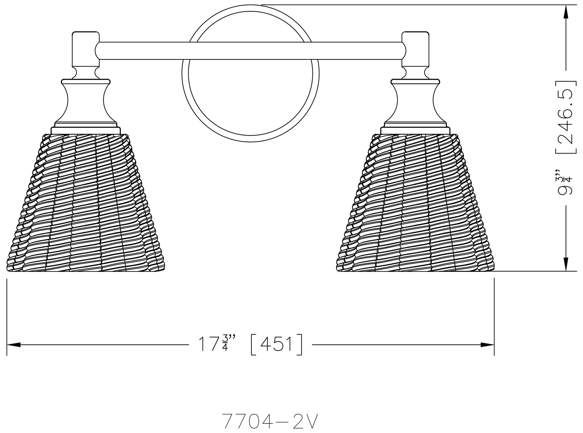 Auden by Z-Lite Chrome 2 Light Vanity