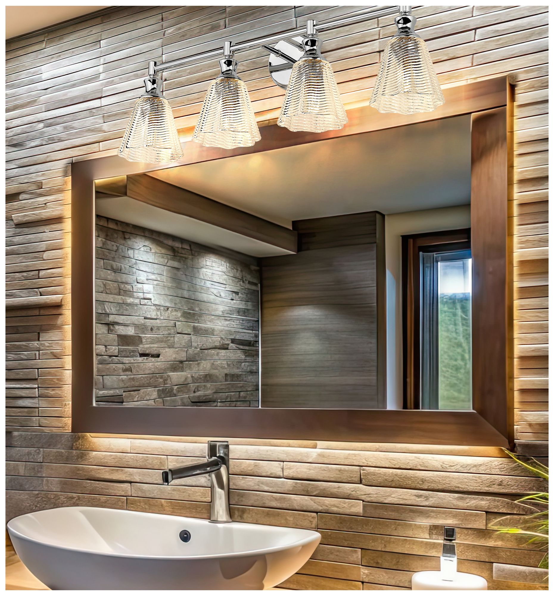 Image 2 Auden by Z-Lite Chrome 4 Light Vanity more views