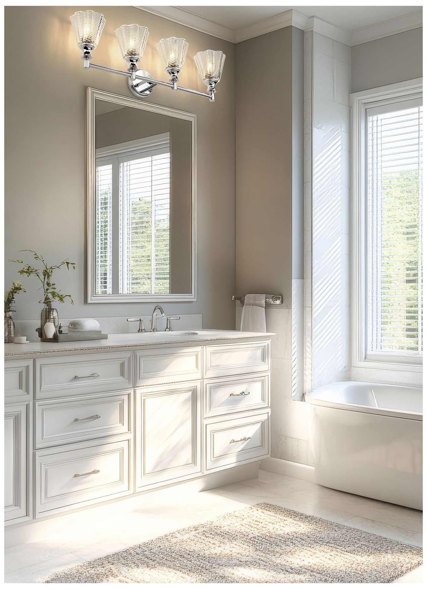 Image 3 Auden by Z-Lite Chrome 4 Light Vanity more views