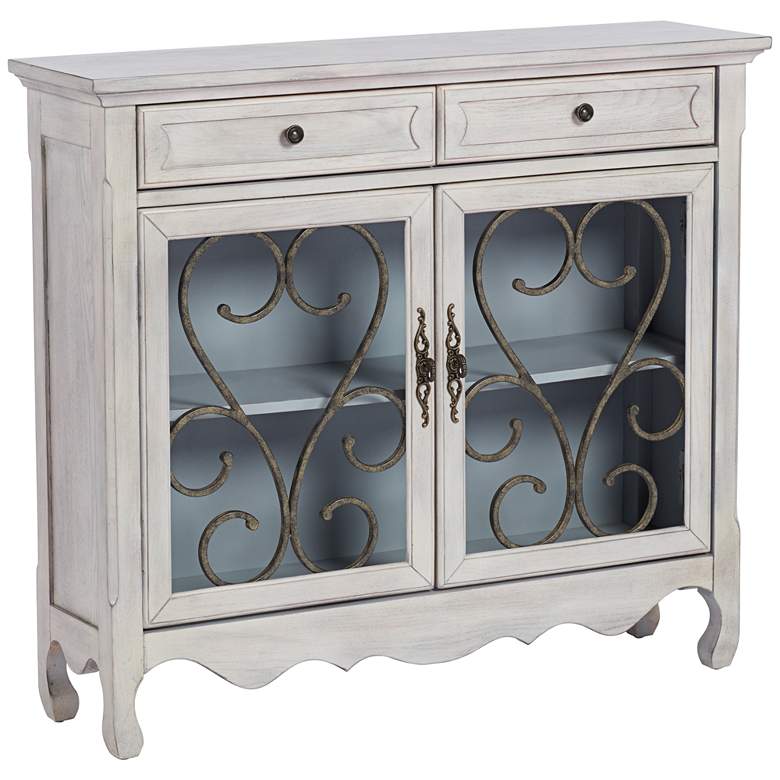 Image 2 Audley 39 1/4" Wide Wood Console Cabinet by Kensington Hill.