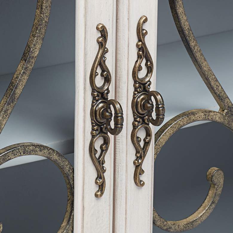 Image 5 Audley 39 1/4" Wide Wood Console Cabinet by Kensington Hill. more views