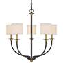 Audley 5-Lt Old Bronze Shaded Chandelier