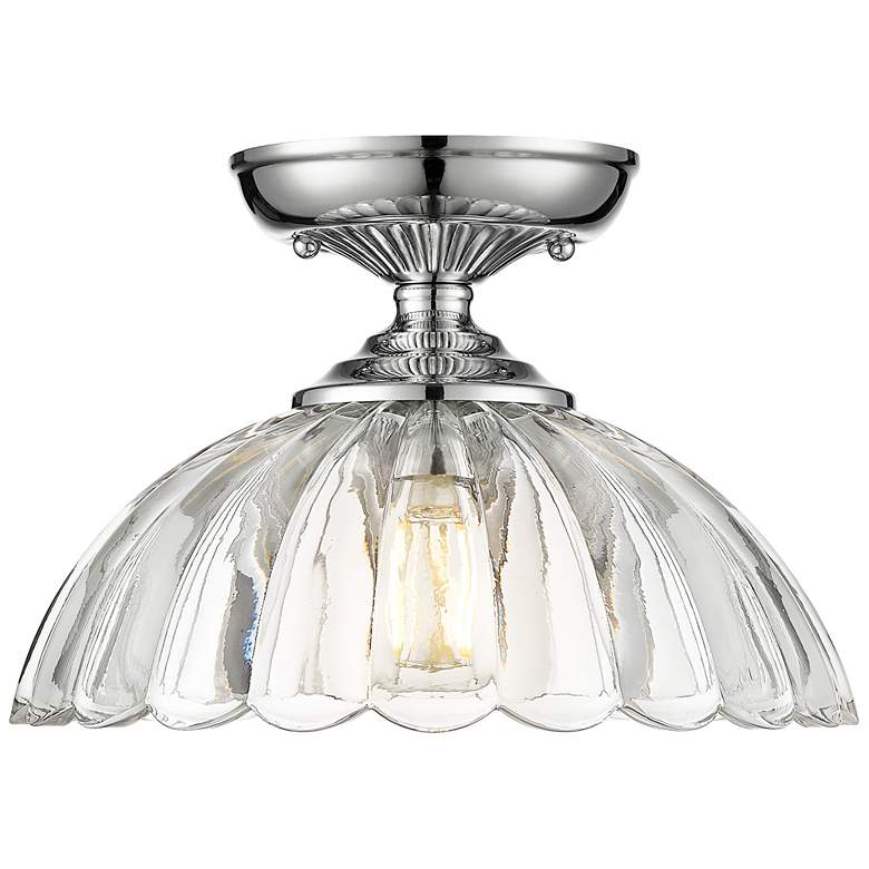 Image 1 Audra 1-Light Vanity Light in Pewter with Clear Glass