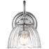 Audra 1-Light Wall Sconce in Pewter with Clear Glass