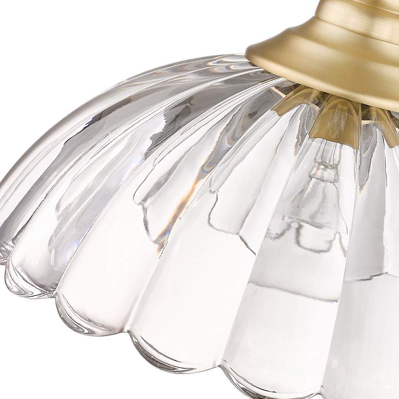 Image 5 Audra 11 3/4" Wide Brushed Champagne Bronze Mini Pendant with Clear Gl more views