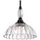 Audra 11 3/4" Wide Matte Black 1-Light Mini Pendant with Clear Glass