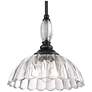 2_Audra 11 3/4" Wide Matte Black Bowl Mini Pendant