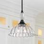 1_Audra 11 3/4" Wide Matte Black Bowl Mini Pendant