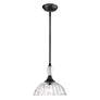 7_Audra 11 3/4" Wide Matte Black Bowl Mini Pendant more views