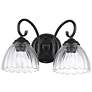 1_Audra 2-Light Vanity Light in Matte Black with Clear Glass