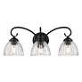 2_Audra 3-Light Vanity Light in Matte Black with Clear Glass more views