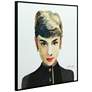 Audrey 24" Square Framed Printed Art Glass Wall Art