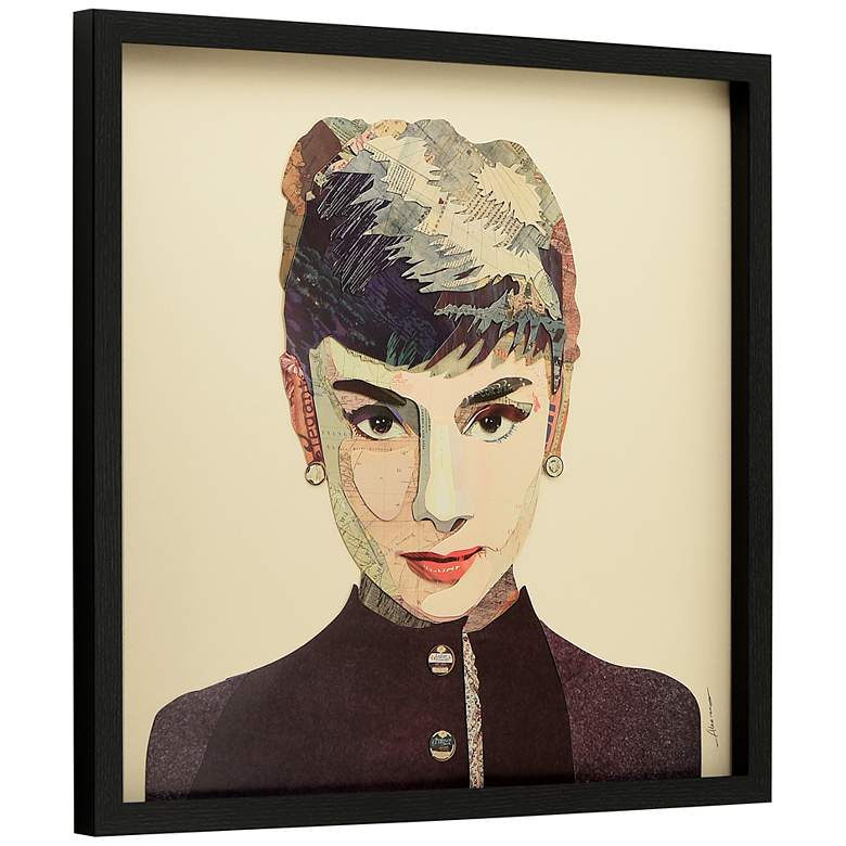 Image 3 Audrey 25" Square Dimensional Collage Framed Wall Art more views