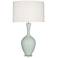 Audrey 33.5" High Celadon Table Lamp