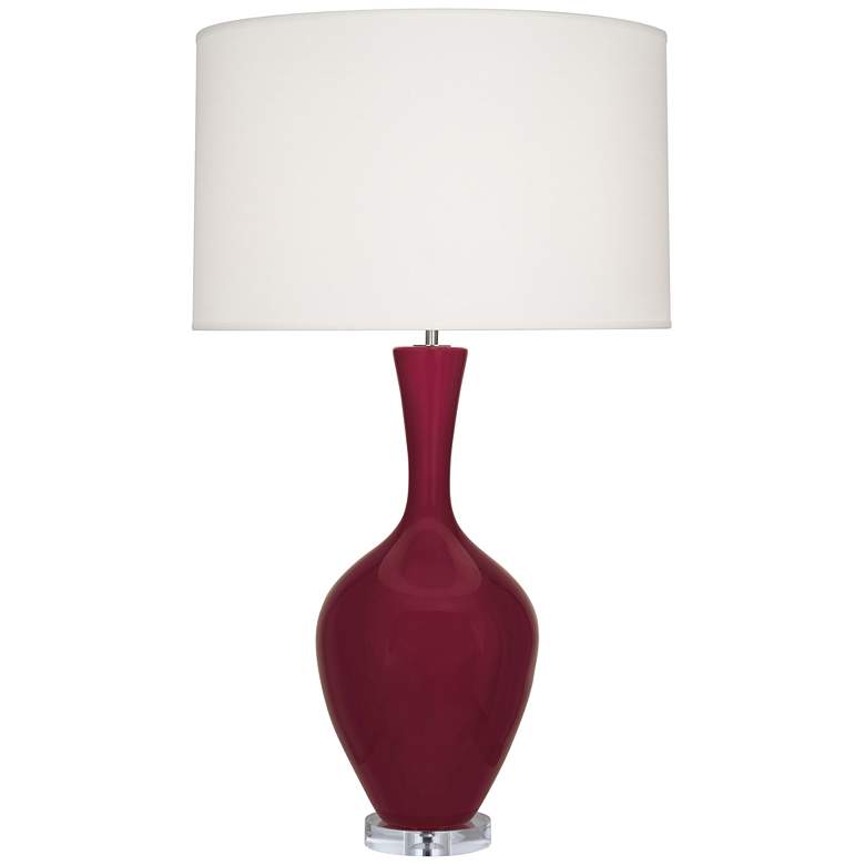 Image 1 Audrey 33.50" High Sugar Plum Finish Table Lamp