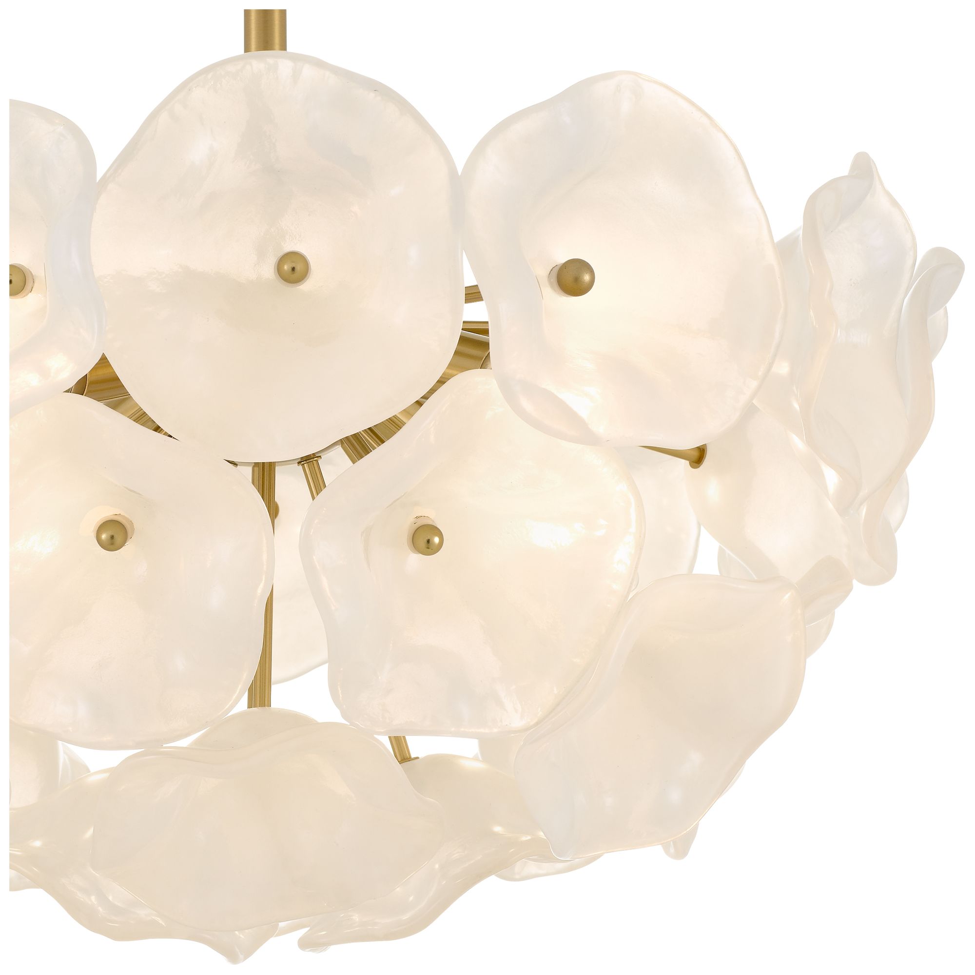 Image 6 Audrey 4-Light Brushed Gold Semi-Flush Mount more views