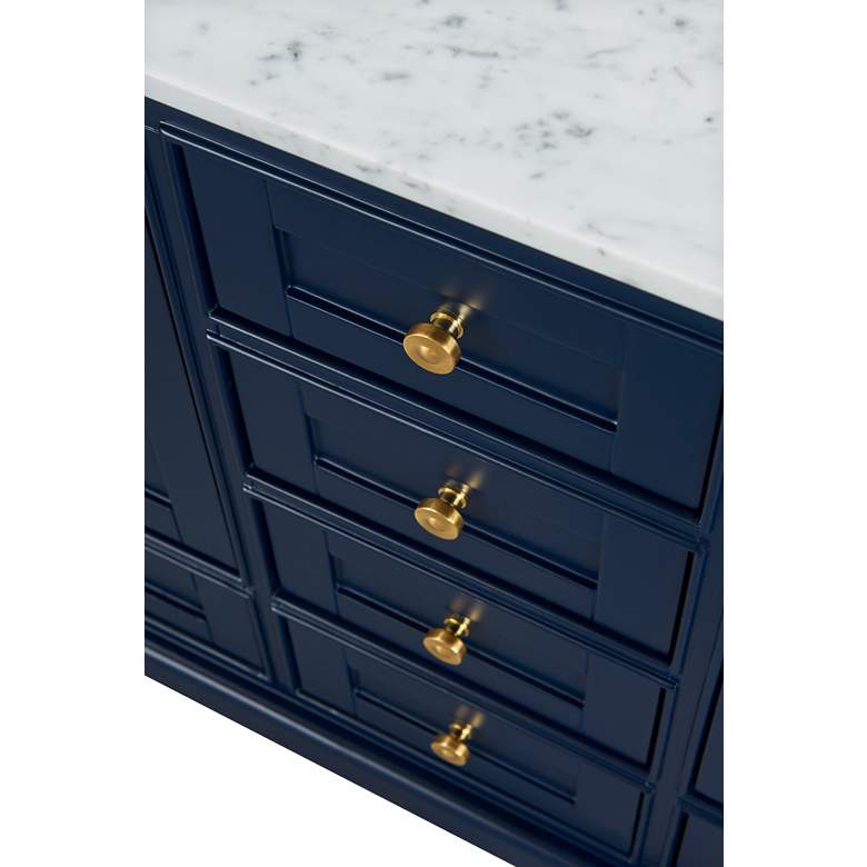 Image 5 Audrey 48 inchW Heritage Blue White Marble Single Sink Vanity more views