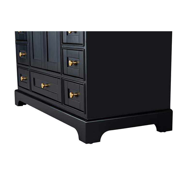 Image 5 Audrey 48"W Onyx Black and White Marble Single Sink Vanity more views