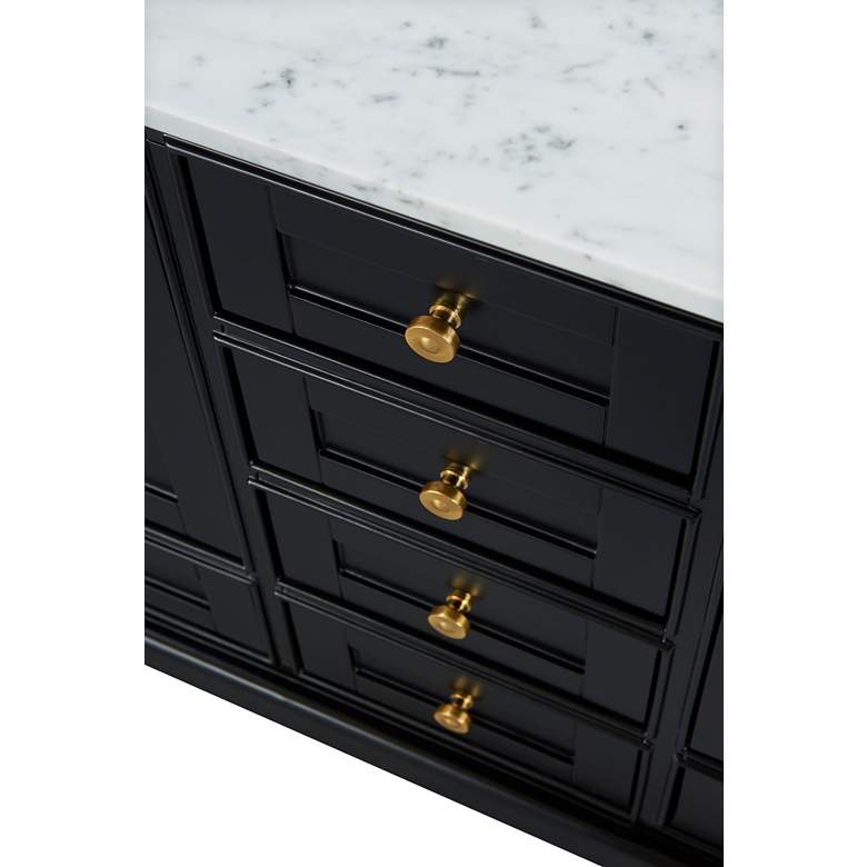 Image 6 Audrey 48"W Onyx Black and White Marble Single Sink Vanity more views