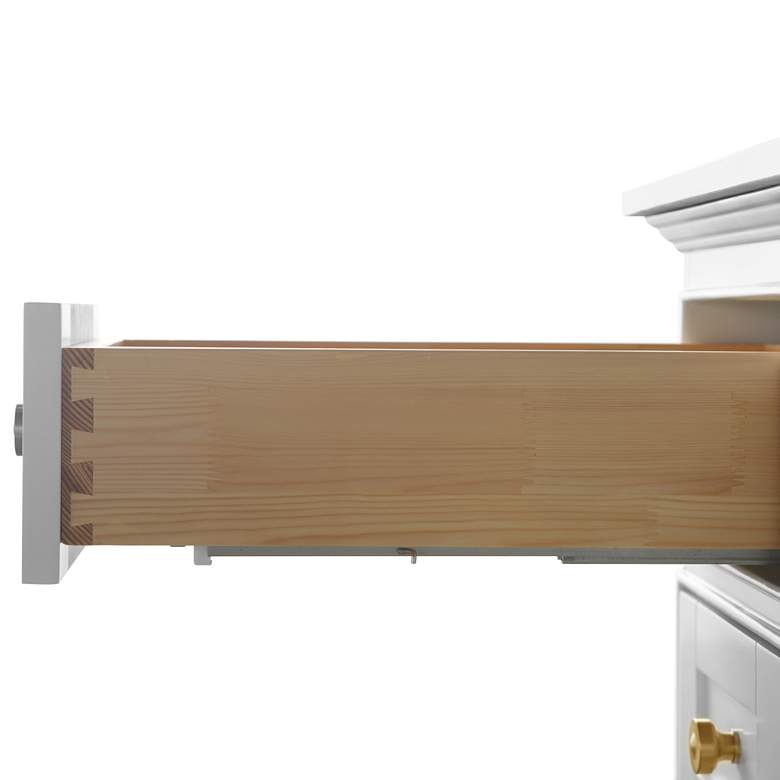 Image 2 Audrey 48"W White Marble Gold Hardware Single Sink Vanity more views
