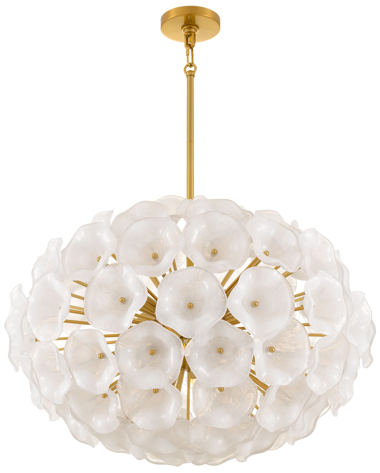 Image 3 Audrey 8-Light Brushed Gold Pendant Light more views