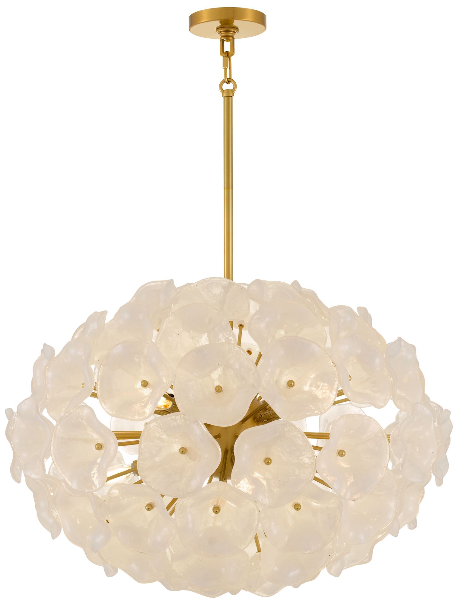 Image 4 Audrey 8-Light Brushed Gold Pendant Light more views