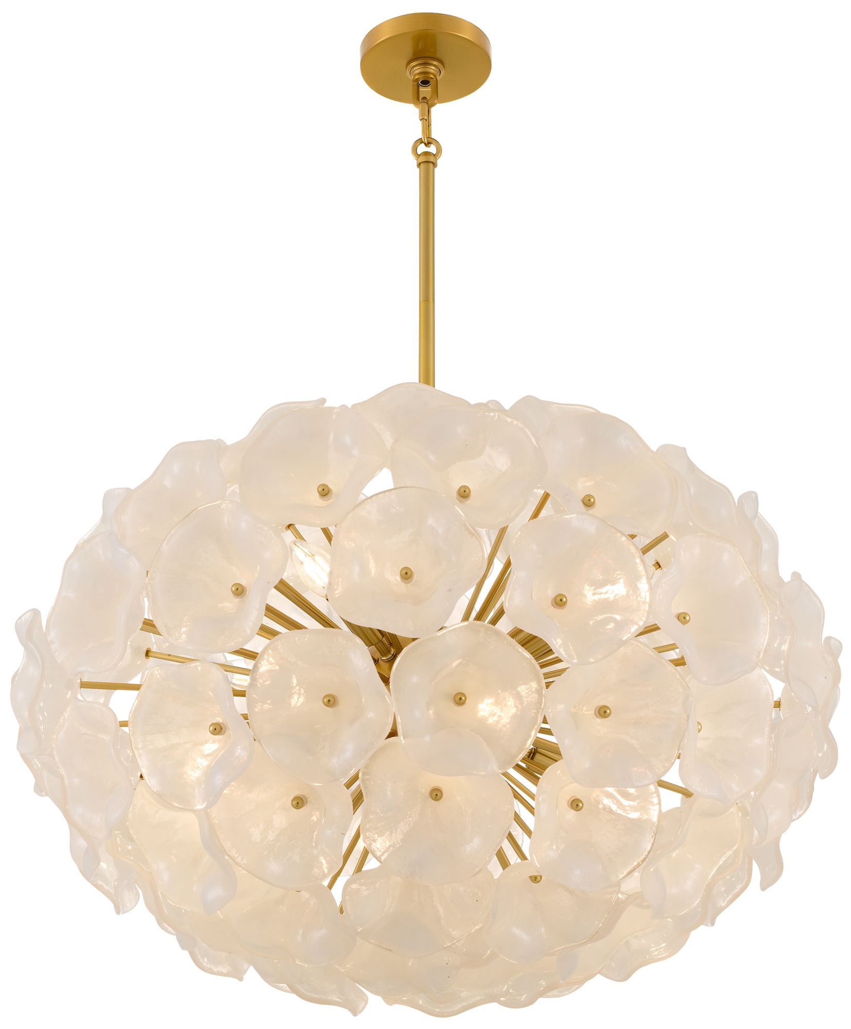 Image 5 Audrey 8-Light Brushed Gold Pendant Light more views