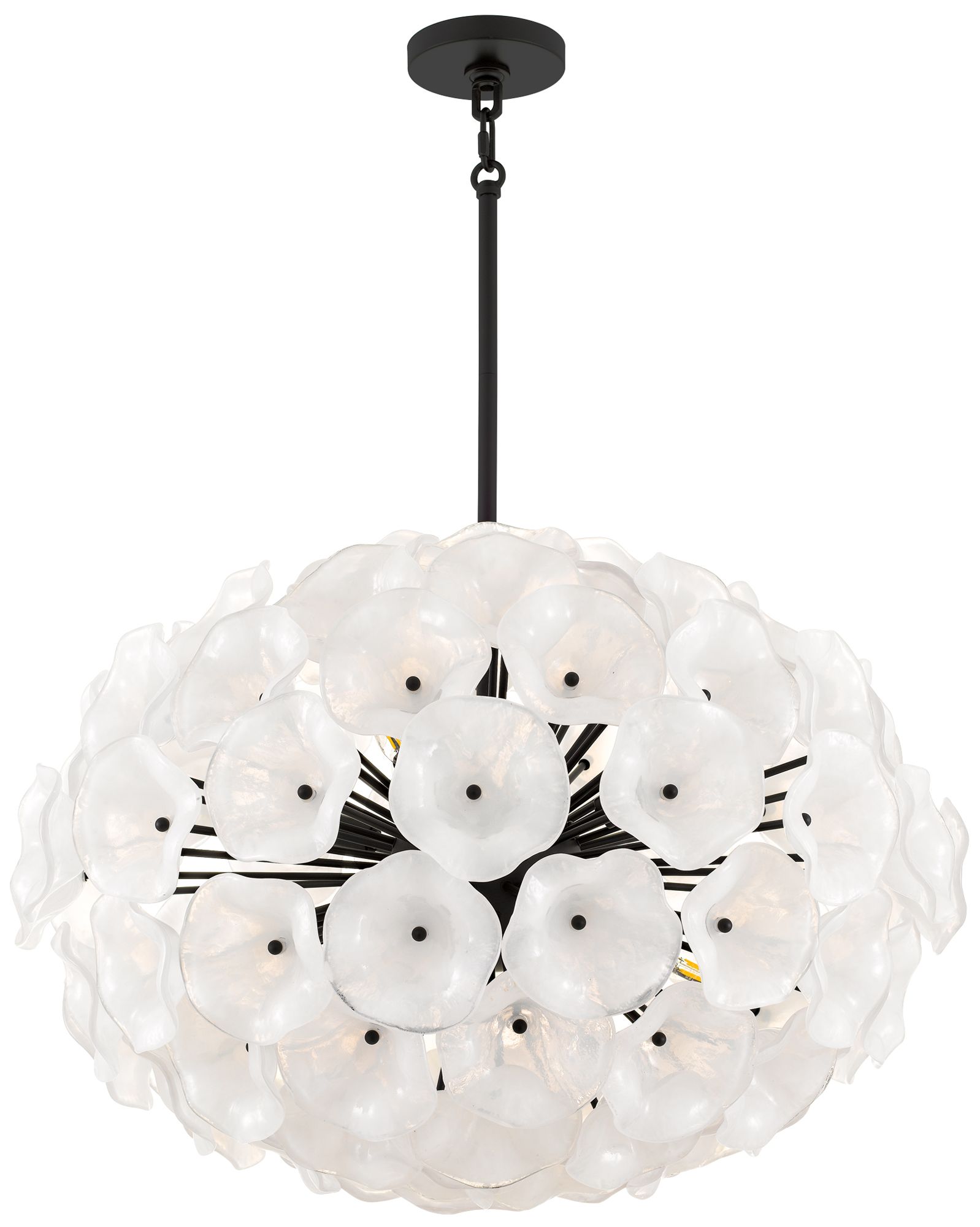 Image 3 Audrey 8-Light Matte Black Pendant Light more views