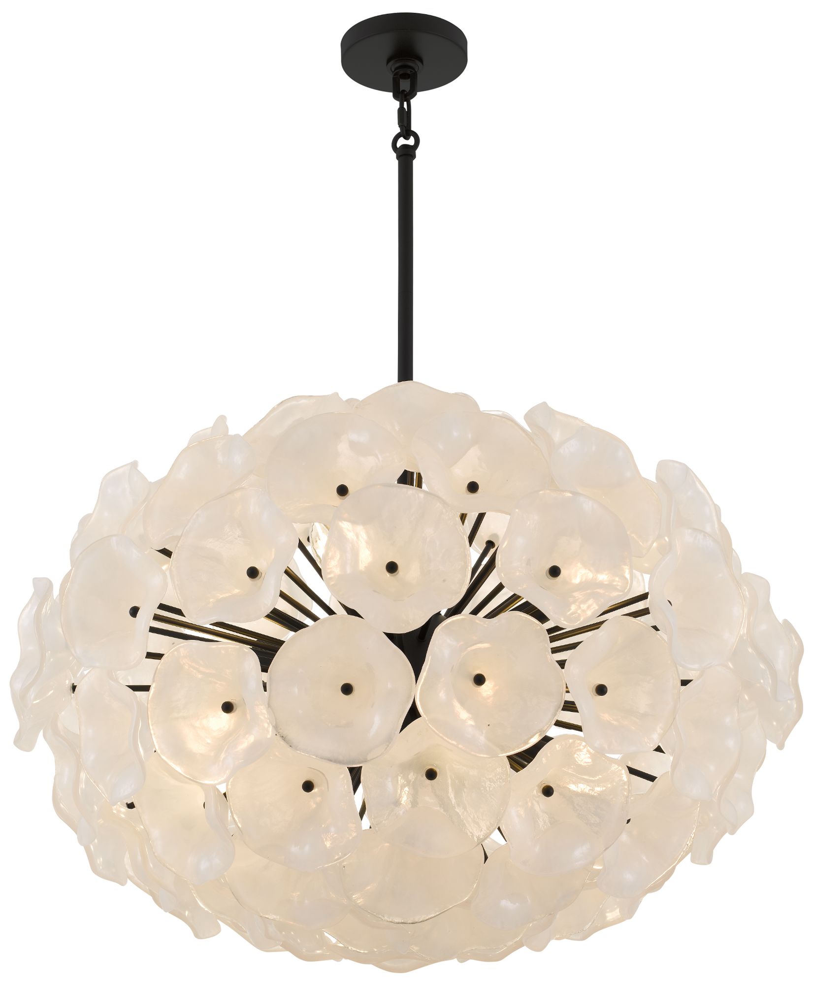 Image 5 Audrey 8-Light Matte Black Pendant Light more views