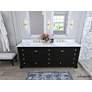 Thumbnail2 of Audrey 84"W Double Sink Black Onyx Vanity Set with Quartz Stone Top more views
