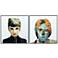 Audrey and Homage to John 24" Square 2-Piece Wall Art Set