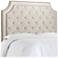 Audrey Cosmo Snow Upholstered Queen Headboard
