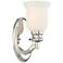 Audrey's Point 10 3/4" High Polished Nickel Wall Sconce